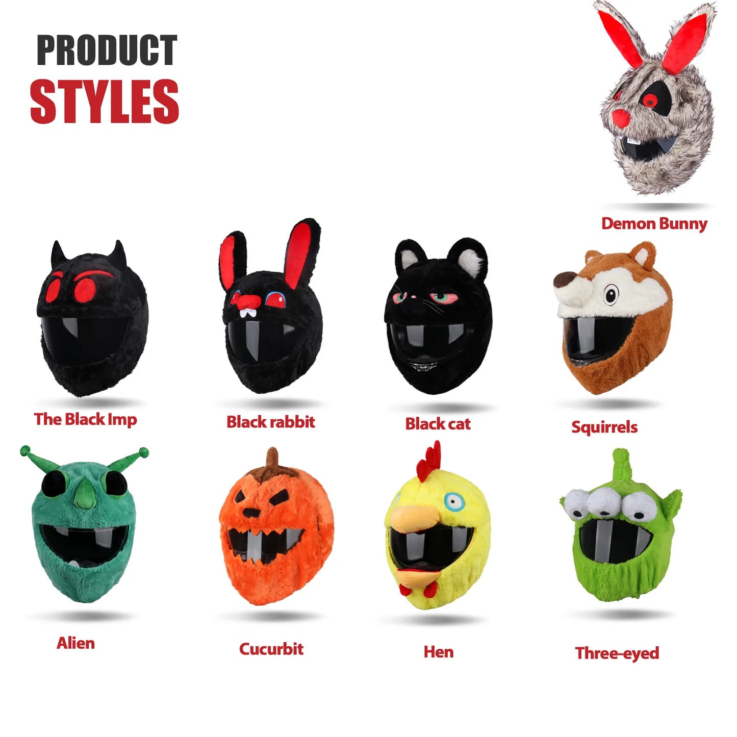 Halloween Specials Fluffy Helmet Covers