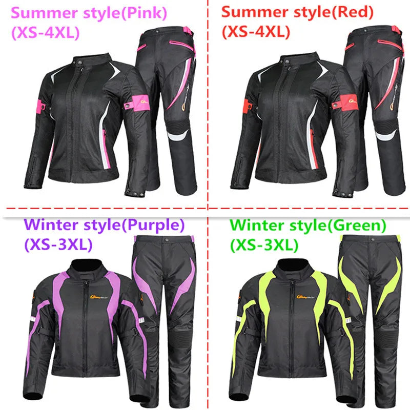 Women Motorcycle Jacket & Pants