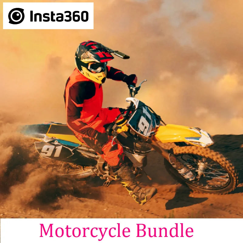 Insta360 Motorcycle Mount Bundle For X3 / ONE X2 / ONE R / ONE X Action Camera Professional Sports Accessories