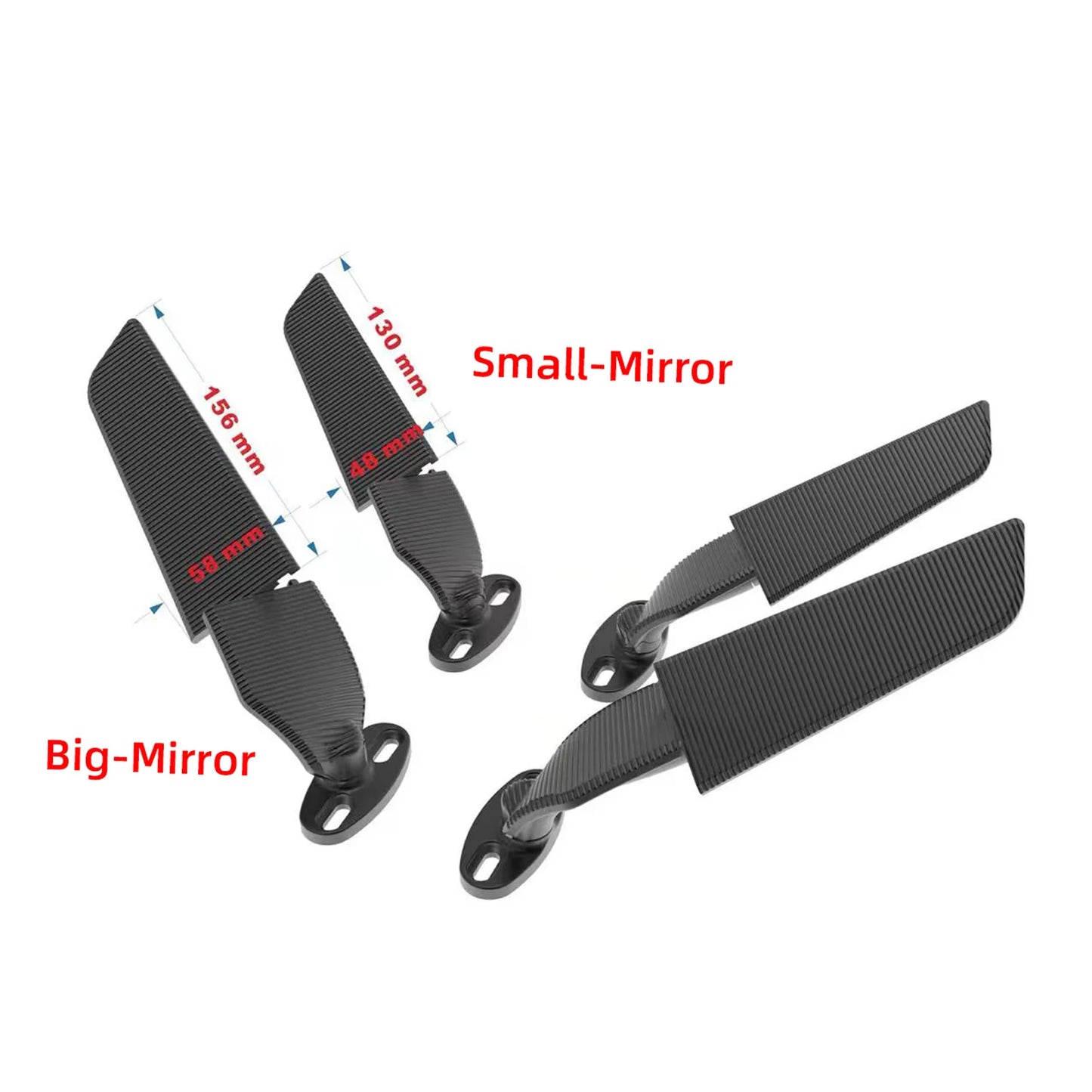 Rearview Mirror For Yamaha YZF R1 R3 R125 R25 R15V3 R1S Side Mirrors ModifiedWind Wing Rotating Espelhos Moto Espejo Retrovisor