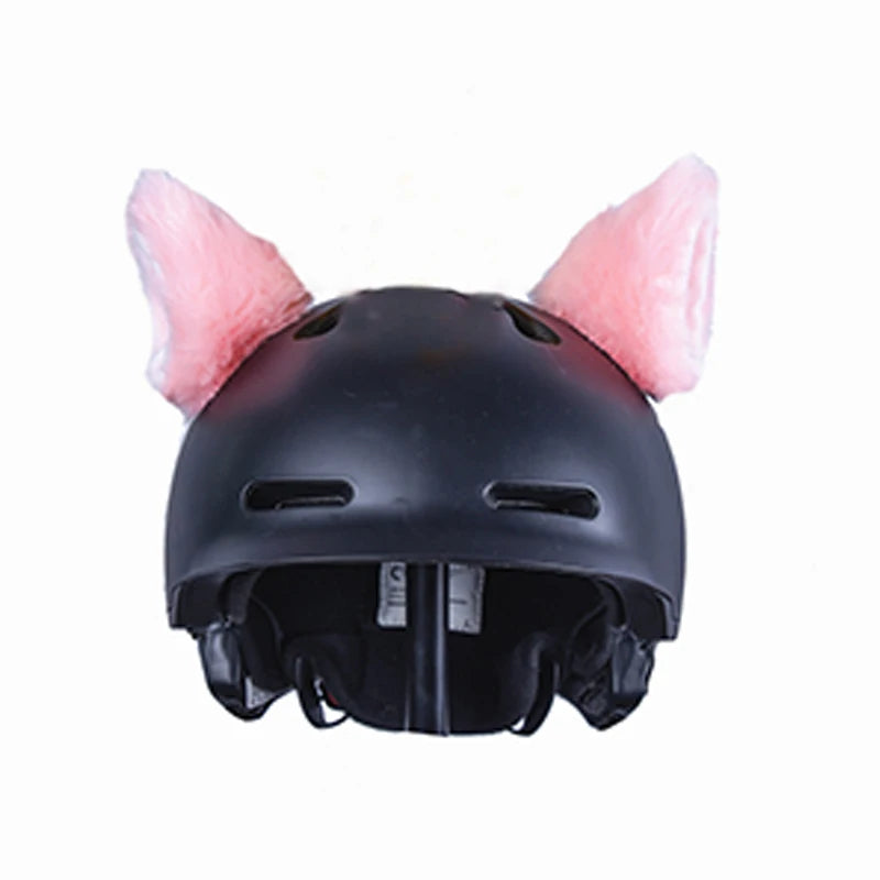 2Pcs Colorful Motorcycle Helmet Devil Horns, wings, Ears