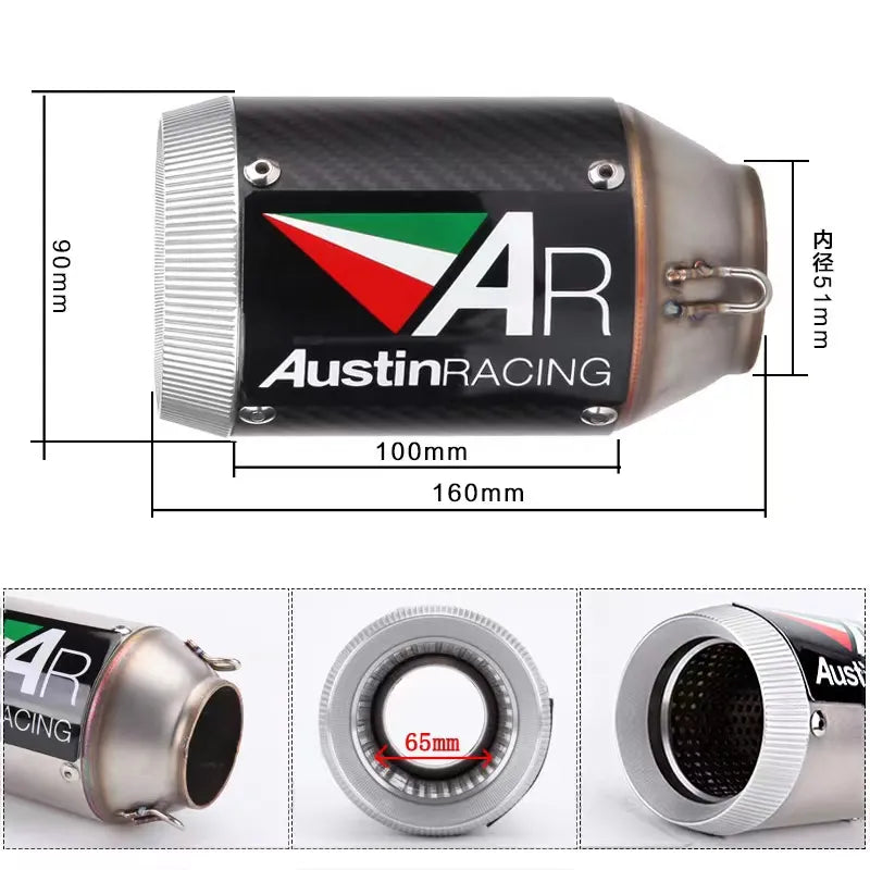 Austin Racing Exhaust pipe 51mm