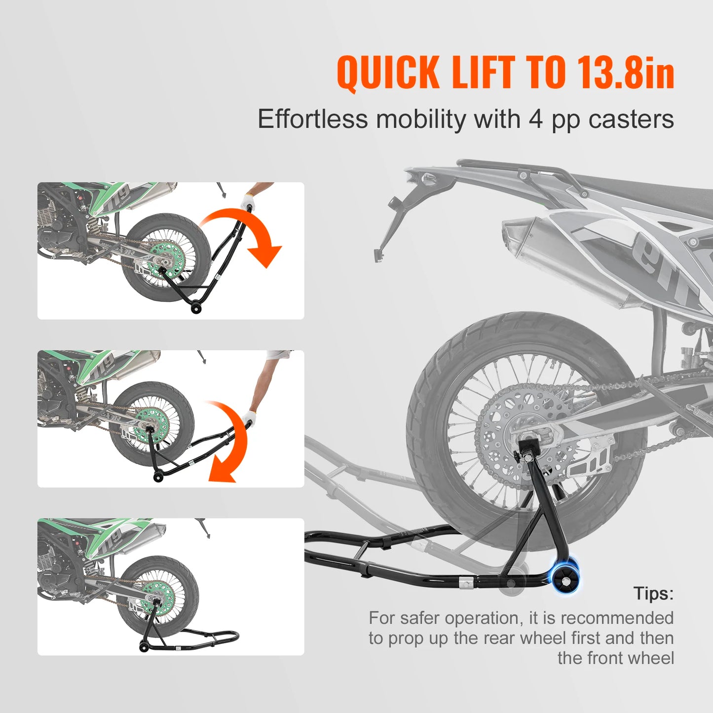 VEVOR Motorcycle Stand Lift 850lbs