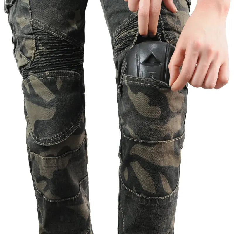 Women's Jeans Camouflage Riding High Waist Jeans