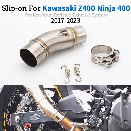 Mid Pipe Kawasaki Ninja 400 Ninja400 EX400 Z400 2017-24