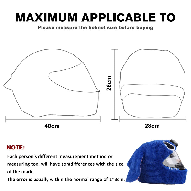 Halloween Specials Fluffy Helmet Covers