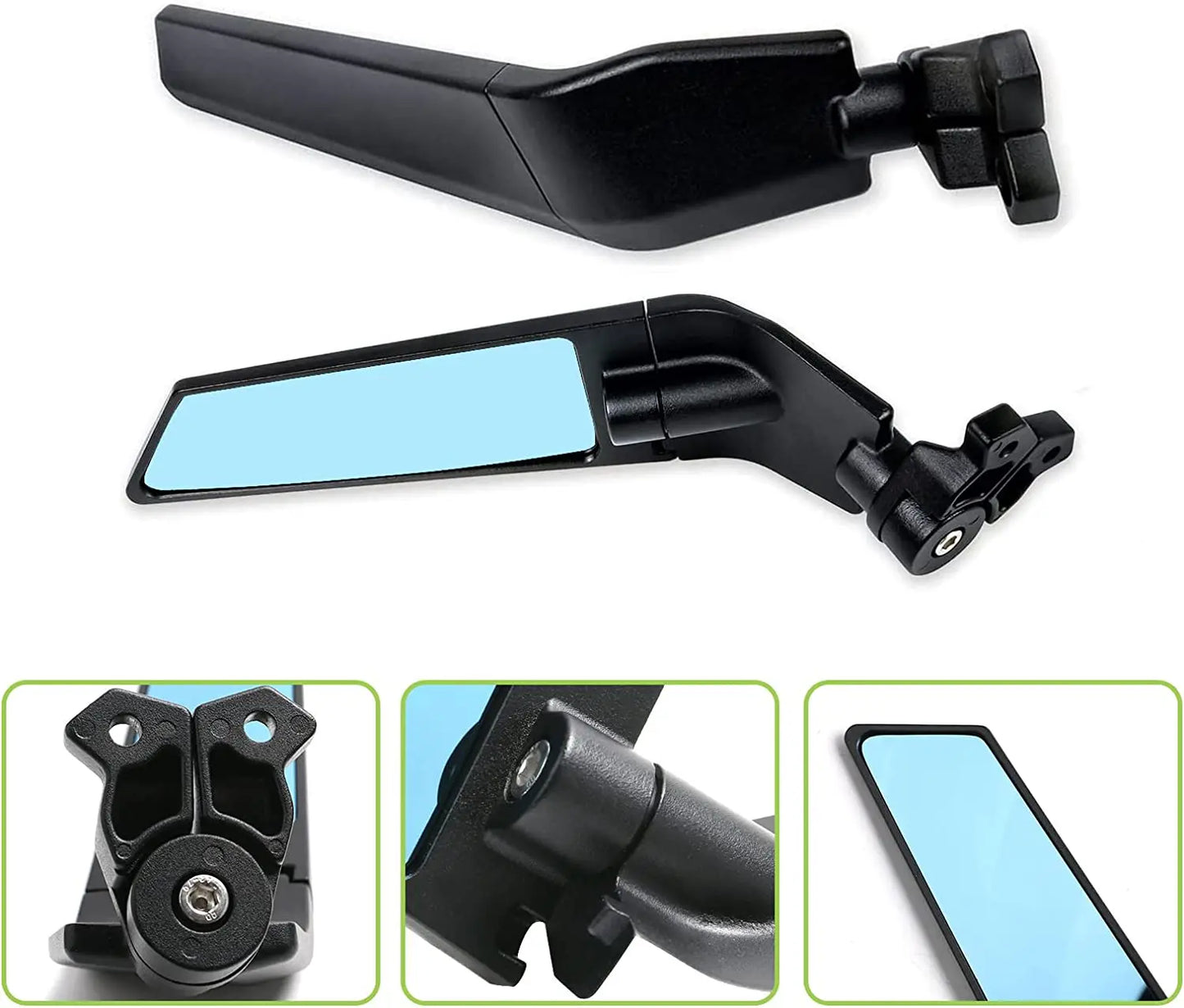 Wing Mirrors for Kawasaki, Honda, Suzuki