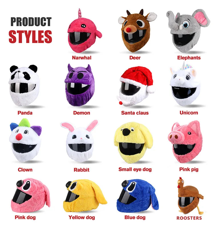 Halloween Specials Fluffy Helmet Covers