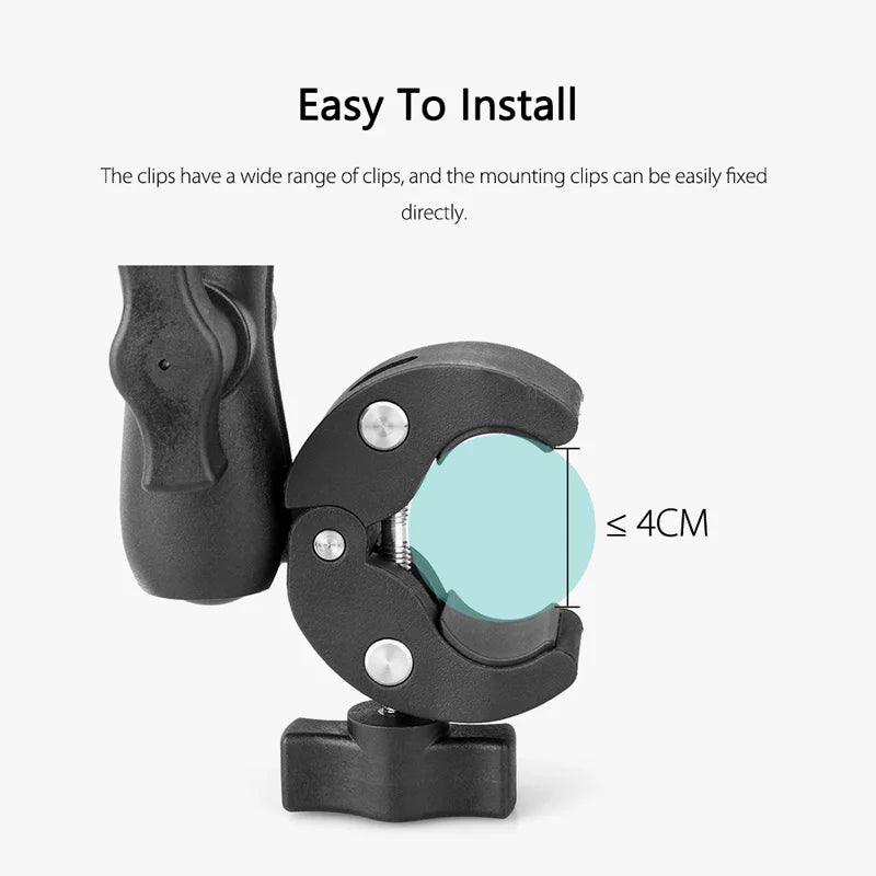 Motorcycle Bike Double Clip Bracket for Insta360 X3 One X2 GoPro Hero 11 Mini 10 9